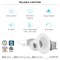 Luxrite 2 Inch LED Recessed Downlight 3CCT 3000K-5000K 8W 600LM Dimmable Damp Rated IC Rated LR23275-1PK - alternate 2